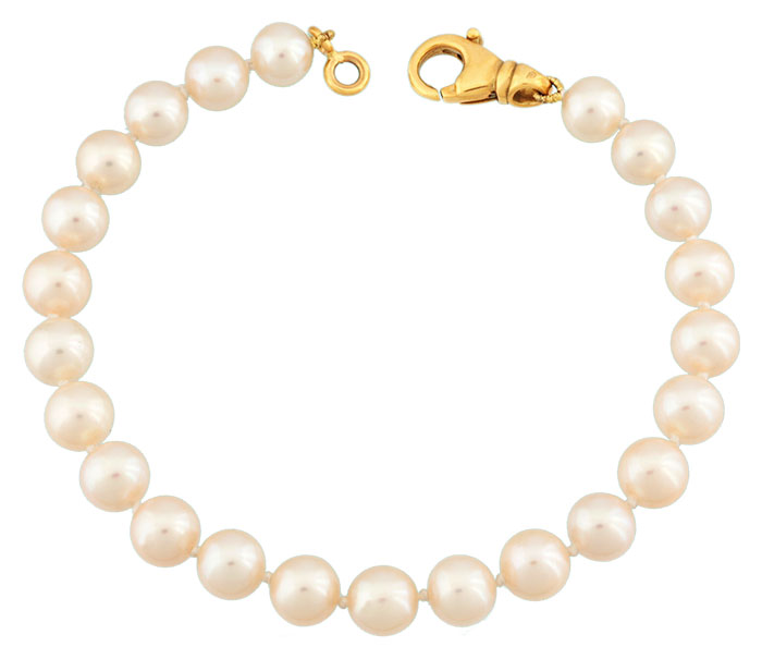 Bracelet perles deau douce 6.5 mm
