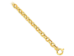 Bracelet or jaune maille jaseron 19 cm