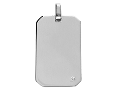 Mdaille argent rhodi et oxyde