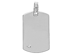 Mdaille argent rhodi et oxyde