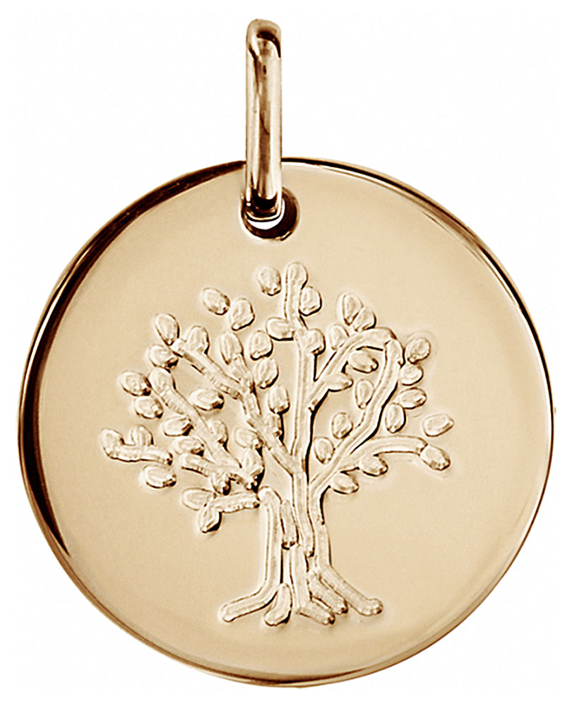 Médaille plaqué or Arbre de Vie