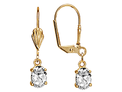 Boucles doreille plaqu or et oxyde