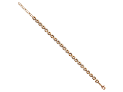 Bracelet plaqu or et oxydes