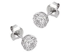 Boucles doreille argent et oxydes