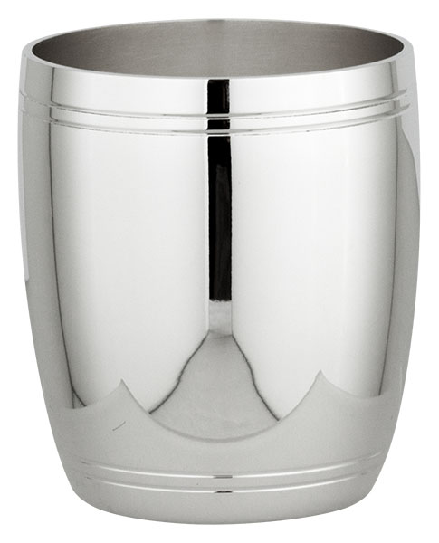 Timbale mtal argent Tonneau Filet