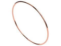 Bracelet plaqué or rose 62 mm