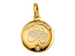 Médaille plaqué or et oxyde