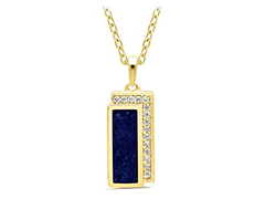 Collier plaqu� or et diamants