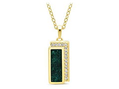 Collier plaqu� or et diamants