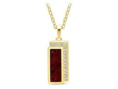 Collier plaqu� or et diamants
