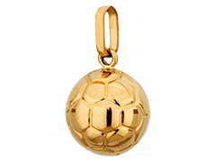 Pendentif or jaune Ballon de Football