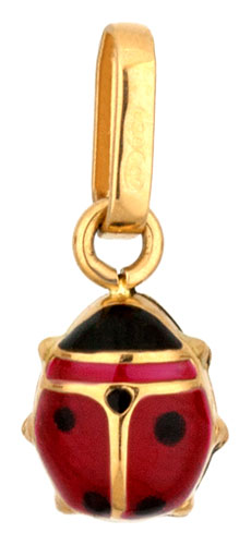 Pendentif or jaune Coccinelle