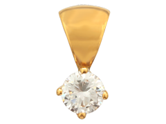 Pendentif or jaune et diamant