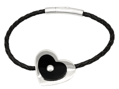 Bracelet H. Gringoire argent et onyx