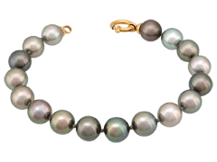 Bracelet perles de Tahiti et or jaune
