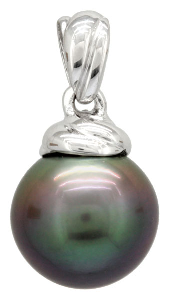 Pendentif Schmittgall or blanc et perle de Tahiti