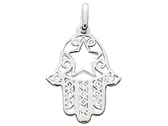 Pendentif argent Mai de Fatma