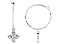 Boucles doreille argent et oxydes