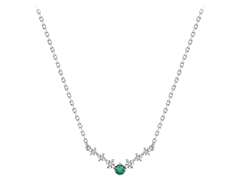 Collier argent rhodi et oxydes