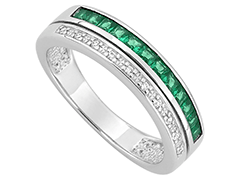 Bague argent et pierres de synthse