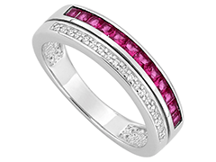 Bague argent et pierres de synthse