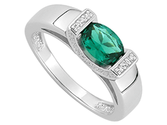 Bague argent et pierres de synthse