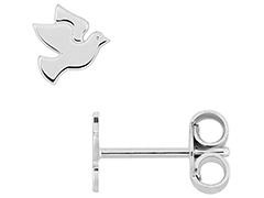 Boucles doreille argent Oiseau