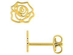 Boucles doreille plaqu or Rose