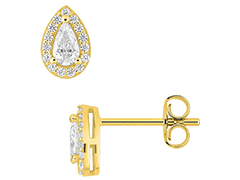 Boucles doreille plaqu� or et oxydes