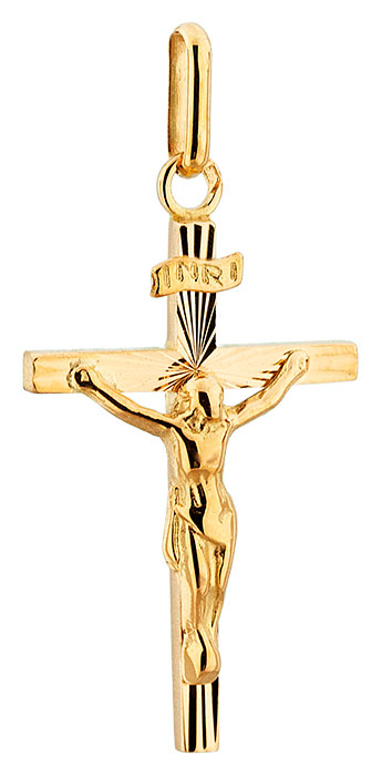 Pendentif or jaune Christ