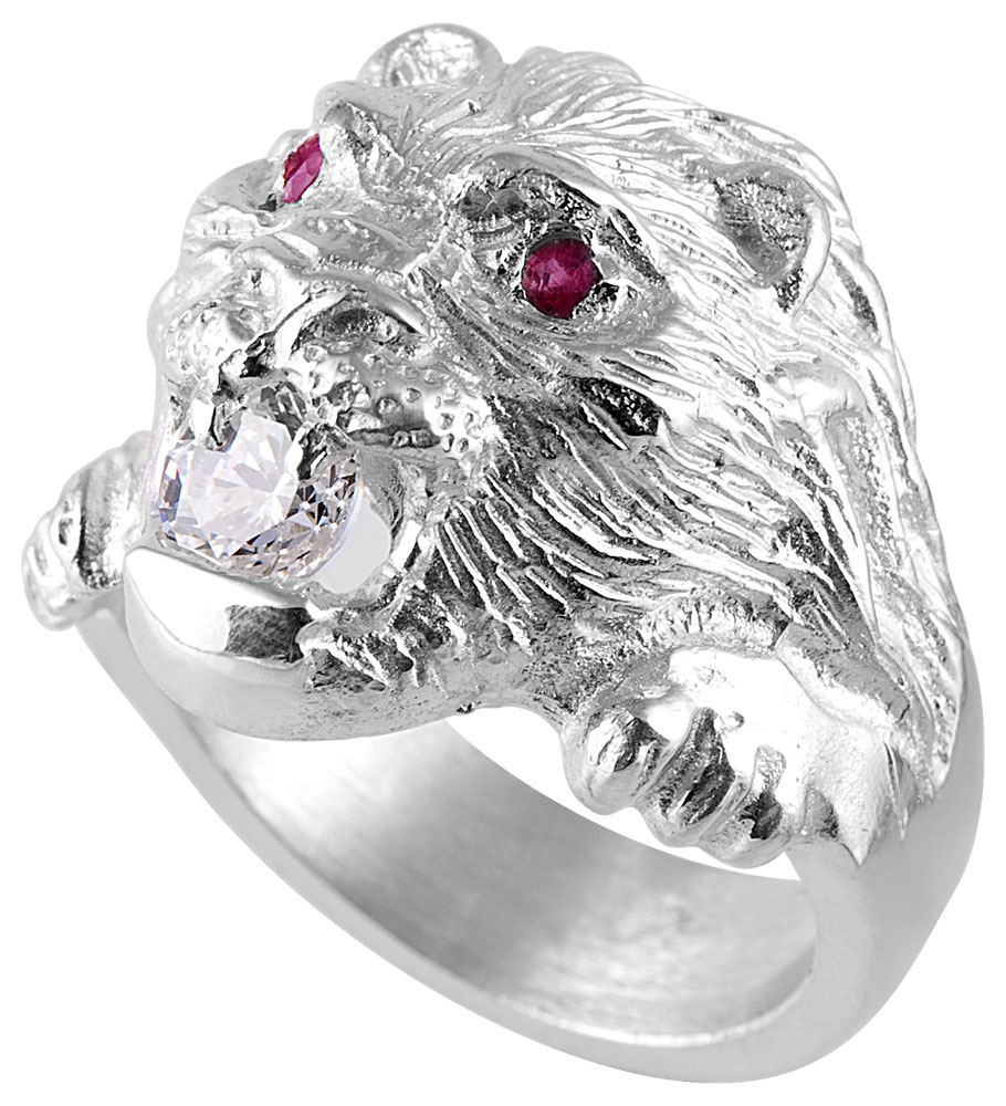Bague argent tete de lion deals