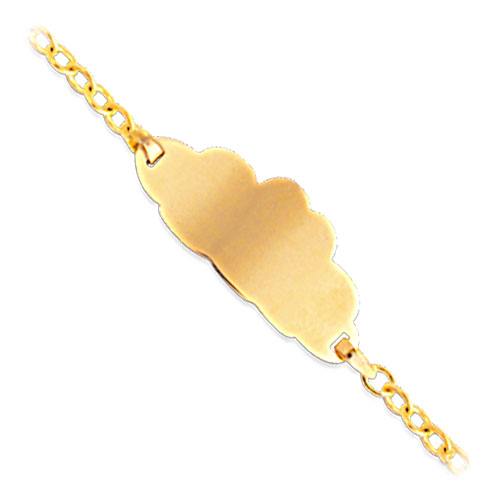 Bracelet identit or jaune Nuage