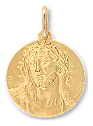 Mdaille or jaune 9K Christ