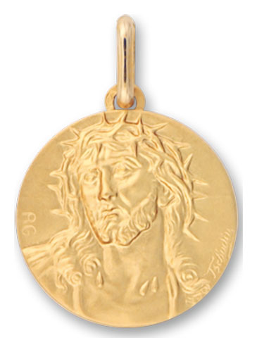 Mdaille or jaune 9K Christ