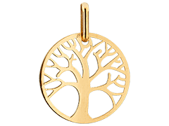 Pendentif or jaune Arbre de vie