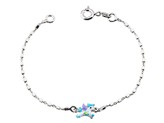 Bracelet argent Licorne