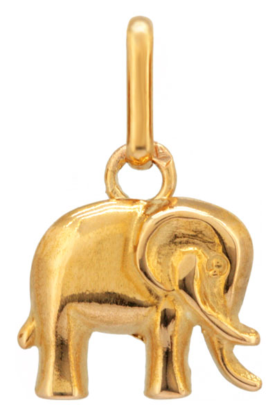 Pendentif Elphant en or jaune