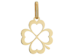 Pendentif or jaune Trfle