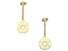 Boucles doreille or jaune