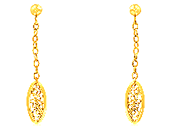 Boucles doreille or jaune