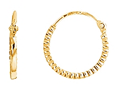 Cr�oles or jaune 9K