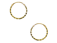 Cr�oles or jaune 9K