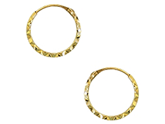 Cr�oles or jaune 9K