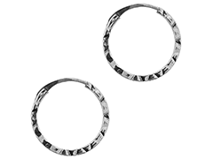 Cr�oles or blanc 9K 12 mm