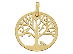 Pendentif or jaune 9K Arbre de vie
