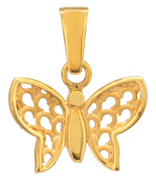 Pendentif Papillon en or jaune