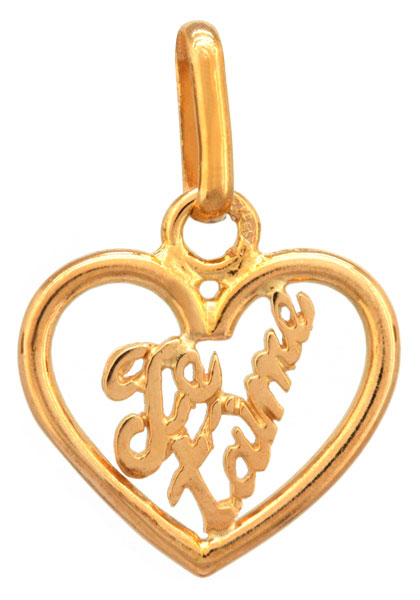 Pendentif Coeur or jaune