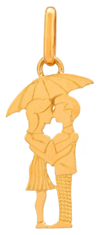 Pendentif Amoureux en or jaune