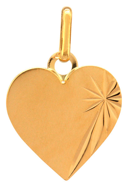 Pendentif Coeur or jaune