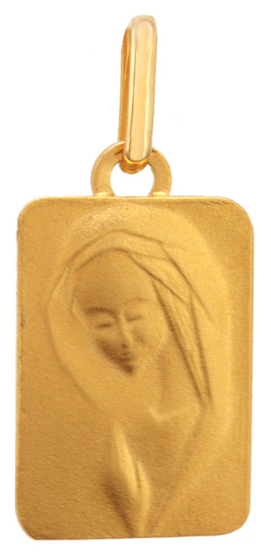 Mdaille Vierge or jaune